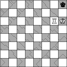 Diagram of an example position where the game is a stalemate.